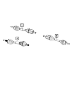 R2123764AD - Four Wheel Drive; Differential and Drive Line: Axle Half Shaft, Remanufactured, Right for Mopar Image