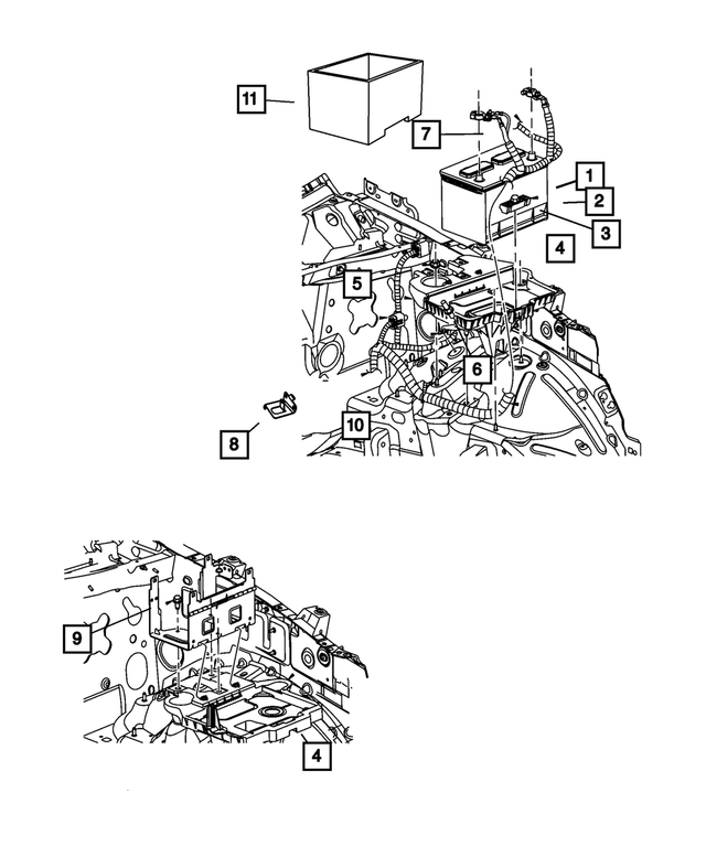 « 56047254AF –  : Alternateur Et Batterie Cablage pour Mopar Image »
