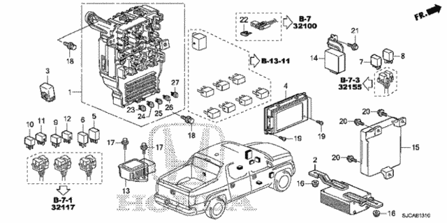 Control Unit (Cabin) (1) for 2014 Honda Ridgeline #0