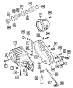 4856389 - Transfer Case Model 242 [DHC, DHP]: Transfer Front Case for Jeep: Cherokee Image