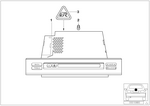 65128370535 - Audio, Navigation, Electronic Systems: Radio Supporting Pin for BMW Image