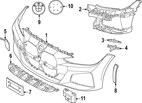 Bumper & Components - Front for 2024 BMW i4 #1