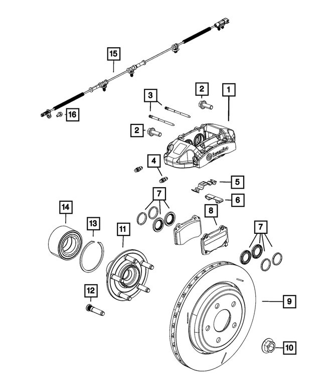 68203087AA - Brakes: Disc Brake Boot Kit for Mopar Image