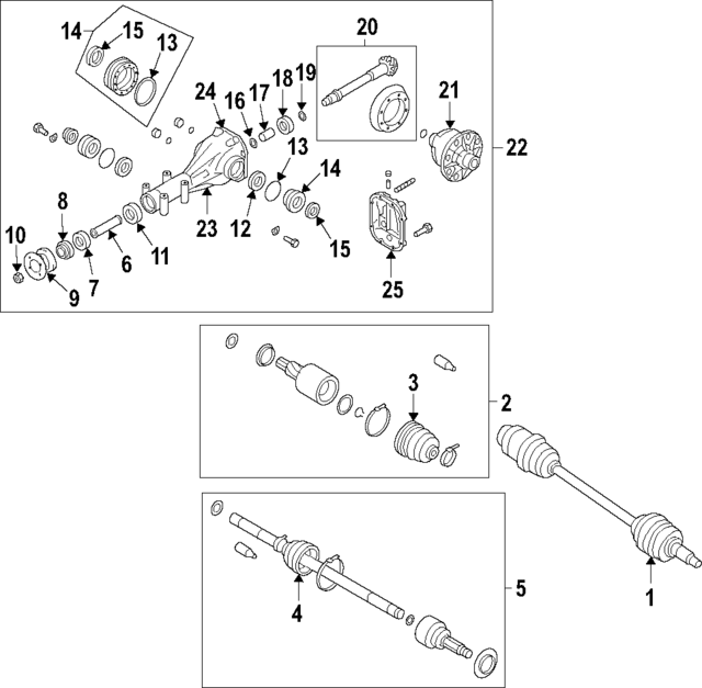 28491SG000 - : Cv Joint Kit for Subaru Image