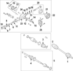 28491SG000 - : Cv Joint Kit for Subaru: Forester Image