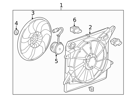 Cooling Fan for 2012 Cadillac SRX #0