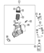 68507598AA - Engine: Engine Oil Filter for Mopar Image