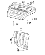 68272926AA - Engine: Engine Cover for Mopar Image