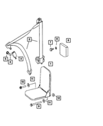 1HF671F7AA - Interior Trim: Front Seat Complete for Mopar Image