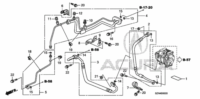 A/C Hoses - Pipes for 2011 Acura ZDX #0