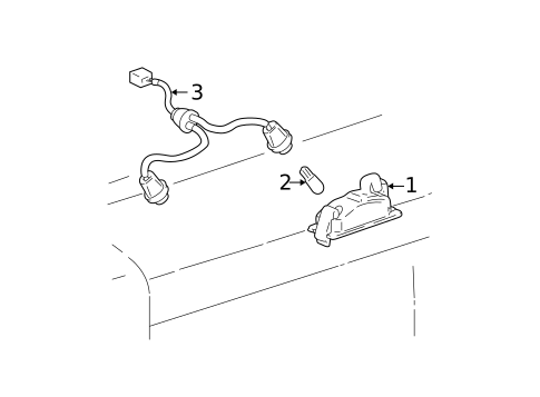 License Lamps for 2004 Toyota RAV4 #0