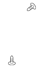 9A700769800 - Body: Rocker Molding Screw for Porsche: 718 Boxster, 718 Cayman, 718 Spyder, 911, Boxster, Cayenne, Cayman, Macan, Panamera, Taycan Image