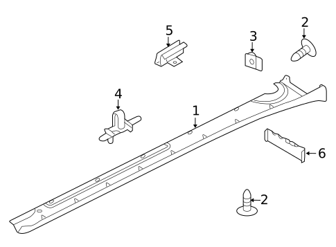 Exterior Trim - Pillars for 2012 Porsche 911 #0