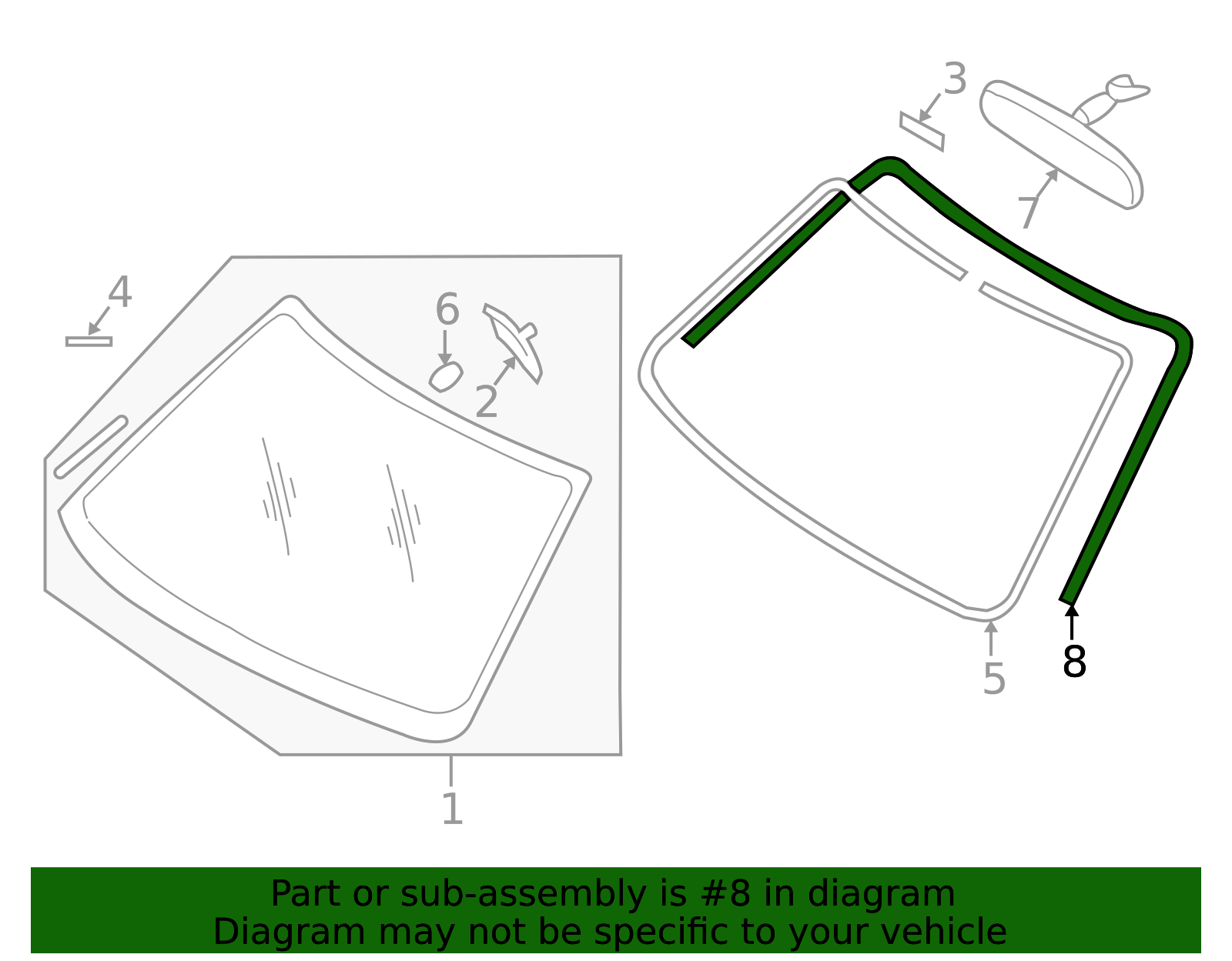 2006-2014 Subaru Windshield Molding 65058XA00A | OEM Parts Online