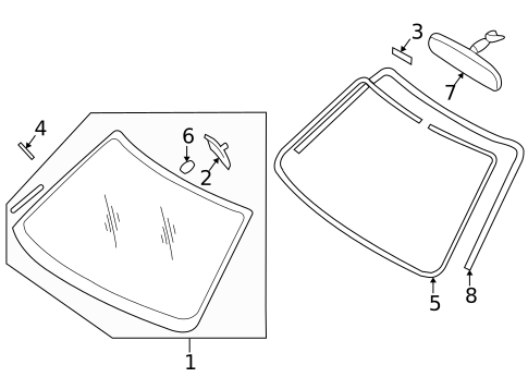 Reveal Moldings for 2013 Subaru Tribeca #0
