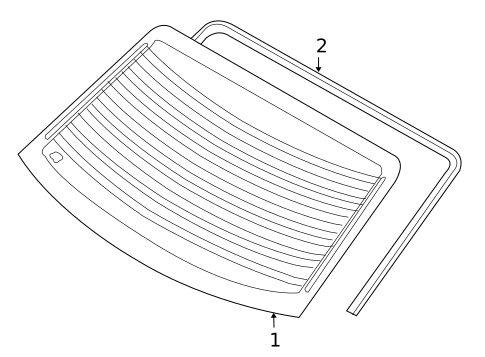 Glass & Hardware - Back for 2009 Kia Optima #0