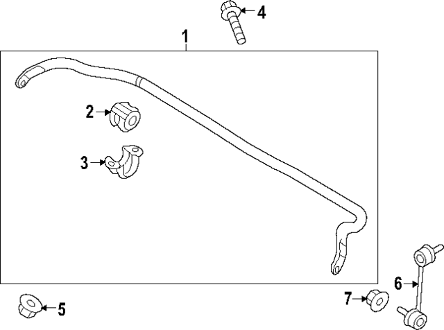 54810JI290 - : Stabilizer Bar for Hyundai Image