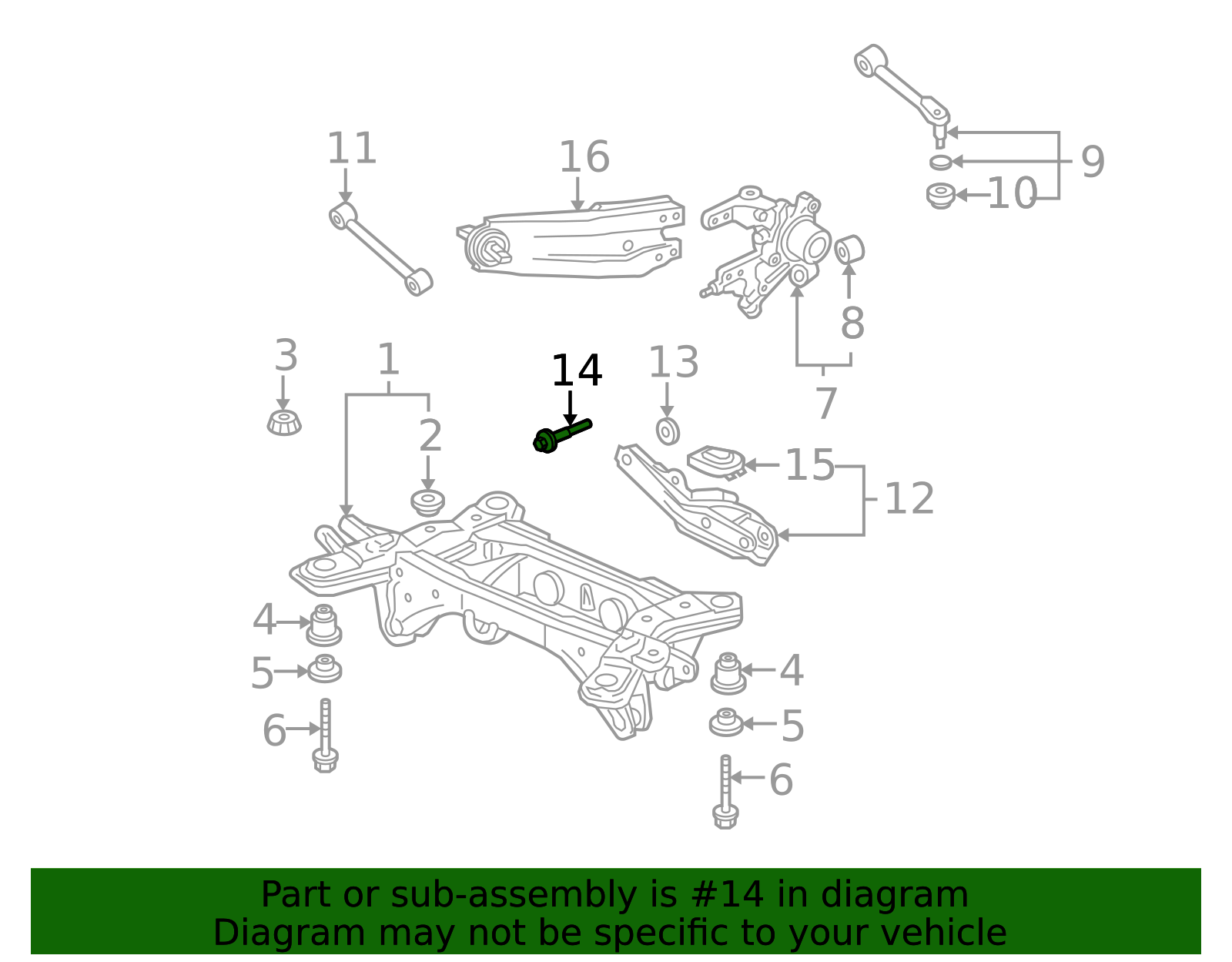 SUNBEAR ソウルでブッとばせ　7㌅ 52387-SXS-A00 - Genuine Honda Bolt, Trailing Arm Adjust