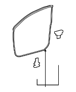 678610C040 - Body: Surround Weather-strip for Toyota: Tundra Image