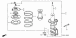 51601S5AC63 - Chassis: SHOCK ABSORBER ASSY., R. FR. for Honda Image