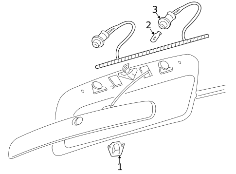 License Lamps for 2006 Buick Terraza #0