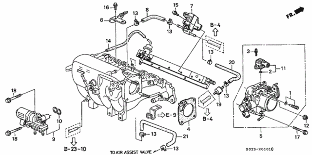 Throttle Body (VTEC) (MT) for 1997 Honda Civic #0
