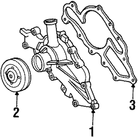 Water Pump for 2003 Ford Windstar #0