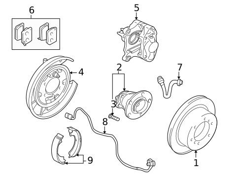 Anti-Lock Brakes for 2008 Mitsubishi Lancer #1
