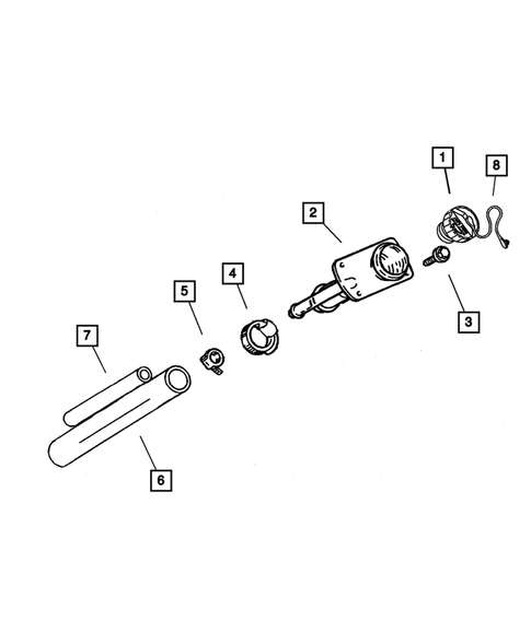 Fuel Tank Filler Tube for 2001 Jeep Grand Cherokee #0