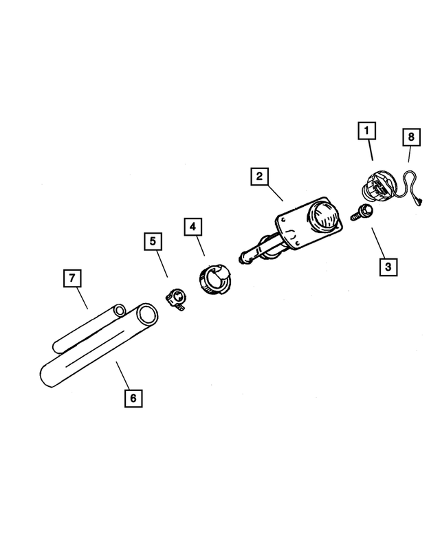 52100073AC - : Fuel Tank Vent Hose for Mopar Image