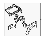 51510AG02B9P - Body: Inner Panel Assembly for Subaru: Legacy, Outback Image