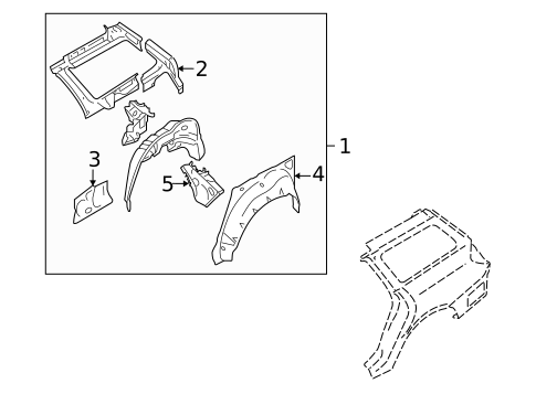 Inner Structure for 2005 Subaru Outback #0