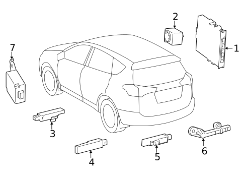 Keyless Entry Components for 2022 Toyota RAV4 #0