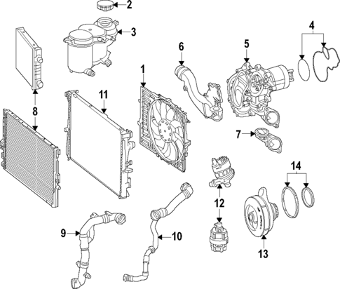Water Pump for 2023 Mercedes-Benz SL55 AMG #0