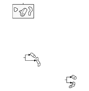 4H0898002 - HVAC: HVAC Heater Mode Door Lever for Audi Image