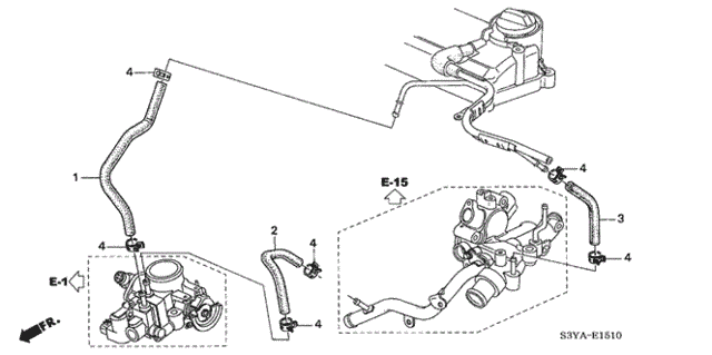 Water Hose for 2005 Honda Insight #0