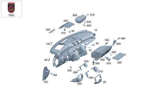 Instrument Panel for 1985 Mercedes-Benz 300CD #0