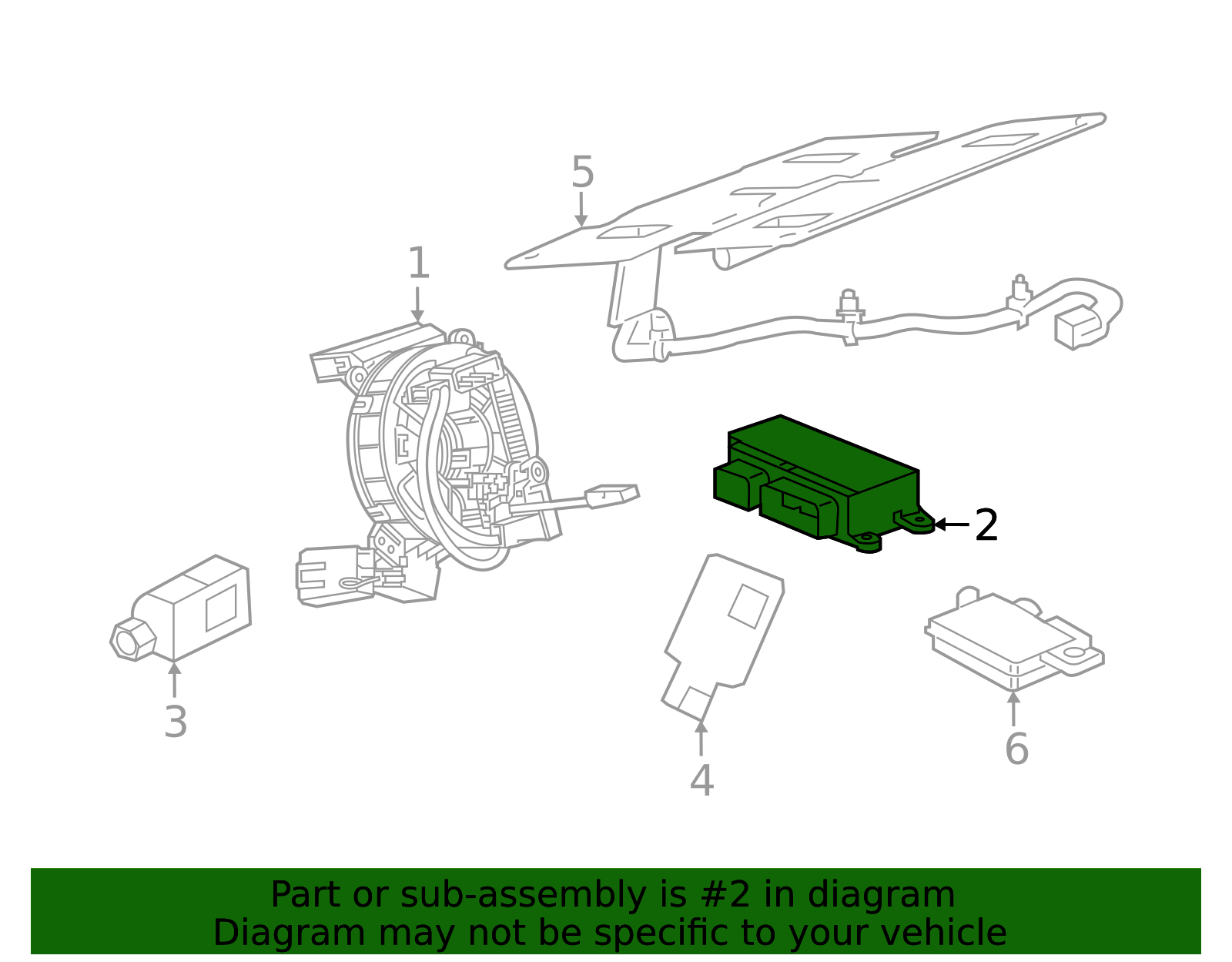 2016-2022 GM Airbag Sensing and Diagnostic Module 13520995 | TascaParts.com