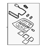87505FL402ME - : Map Lamp Assembly for Subaru Image
