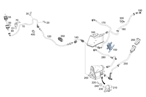 Closed Fuel-Evaporation-Control System for 2020 Mercedes-Benz A220 #0