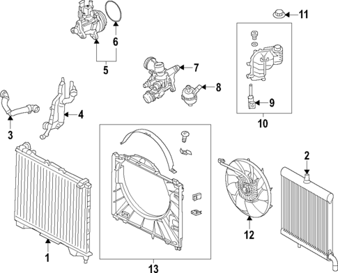 Cooling System for 2019 Land Rover Range Rover Velar #4