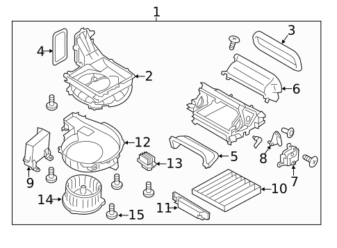 Blower Motor & Fan for 2019 Subaru Legacy #0