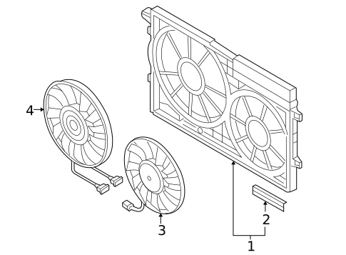 Cooling Fan for 2012 Volkswagen Beetle #0