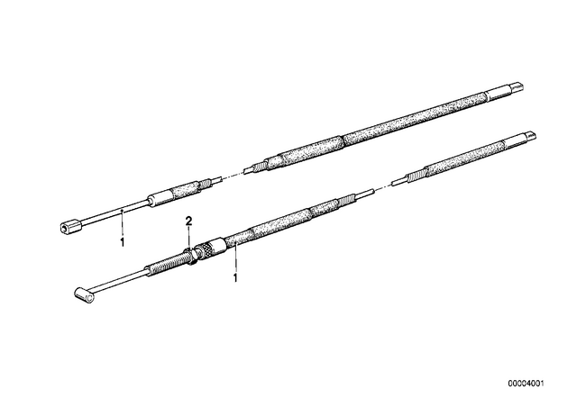32731236612 - : Accelerator Bowden Cable - L=1007Mm for BMW-Motorrad Image