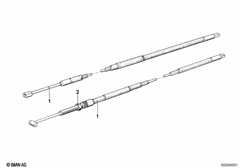 Bowden Cables for 1984 BMW-Motorrad R 100 RS #3