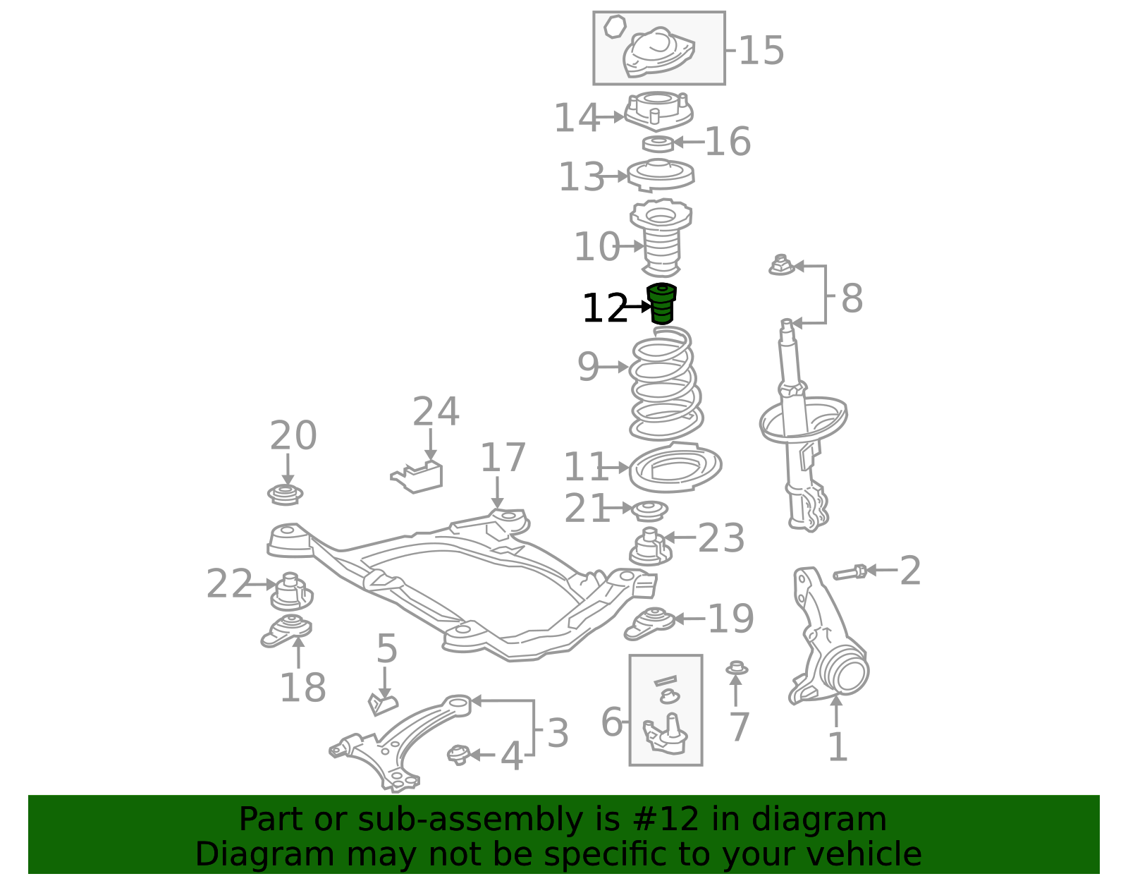 2002-2004 Lexus Coil Spring Damper 48331-AA010 | OEM Parts Online