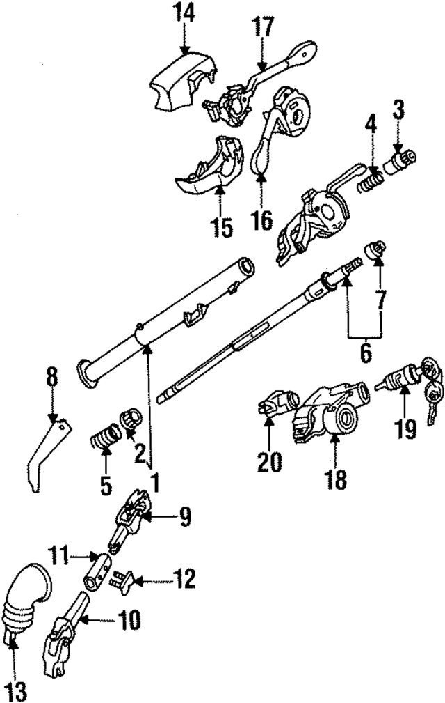 1H0953515G01C - : Upper Column Cover for Volkswagen Image