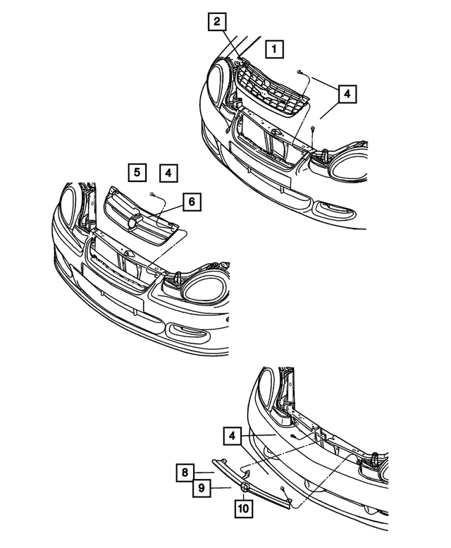 5288922AC - : Radiator Grille for Mopar Image