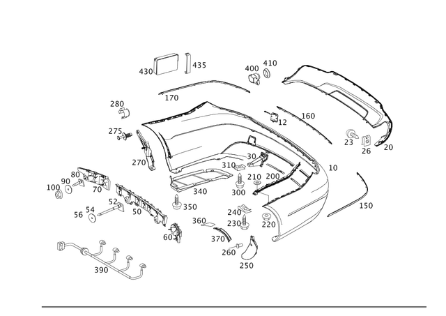 2048808940 - Detachable Parts: Trim, Bumper for Mercedes-Benz: C300, C350 Image image