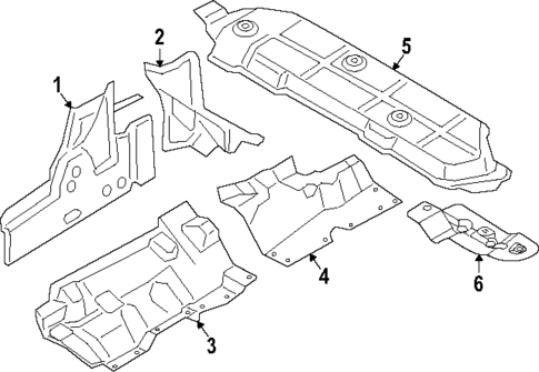 Heat Shields for 2024 Porsche Cayenne #0